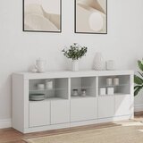  Komoda s LED svjetlima bijela 162 x 37 x 67 cm | shoptok.hr