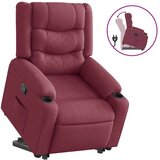  Naslanjač s funkcijo vstajanja vinsko rdeče blago, (21824691) | Shoptok.si