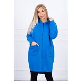 Kesi Insulated sweatshirt with a longer back mauve blue Cijene