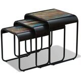  Komplet mizic 3 kosi trden predelan les, (20714277) | Shoptok.si