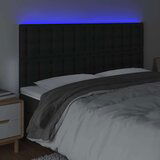  Posteljno vzglavje črno 200x5x118/128 cm umetno usnje, (20736169) | Shoptok.si
