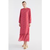 Trendyol Red Floral Patterned Half Pat Skirt Frilly Woven Dress Cijene