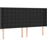  Uzglavlje crno 203 x 16 x 118/128 cm od umjetna koža | shoptok.hr