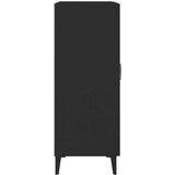  Komoda črna 69,5x34x90 cm konstruiran les, (20654657) | Shoptok.si
