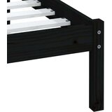  Posteljni okvir črn iz borovine 100x200 cm, (20647552) | Shoptok.si