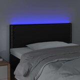  Uzglavlje crno 100 x 5 x 78/88 cm od umjetne kože | shoptok.hr