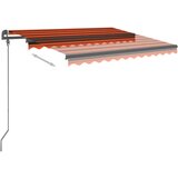  Avtomatska tenda LED + senzor 3,5x2,5 m oranžna in rjava, (20703341) | Shoptok.si