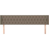  Vzglavje z ušesi taupe 203x16x78/88 cm blago, (20793943) | Shoptok.si