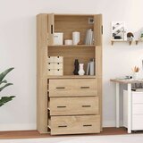  Visoka komoda hrasta sonome od konstruiranog drva | shoptok.hr