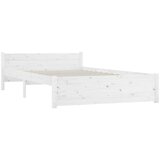  Posteljni okvir bel iz trdnega lesa 140x200 cm, (20644699) | Shoptok.si