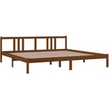  Za krevet od masivnog drva smeđa boja meda 200 x 200 cm | shoptok.hr
