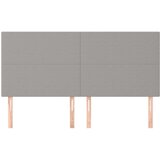  Posteljno vzglavje 4 kosa svetlo siv 90x5x78/88 cm blago, (20793156) | Shoptok.si
