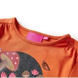  Dječja majica s dugim rukavima tamnonarančasta 140 | shoptok.hr