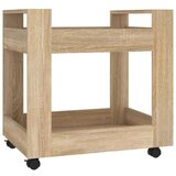 Kolica za radni stol boja hrasta 60x45x60 cm konstruirano drvo | shoptok.hr