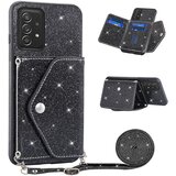 INORCO Ovitek za telefon z držalom za kartice za Samsung Galaxy A32 5G/M32 5G, trikotno stojalo, PU usnje+TPU ovitek za pametni telefon, (22033644) | Shoptok.si