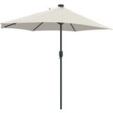 vidaXL Vrtni dežnik Peščena 294 x 150 x 223 cm blago | Shoptok.si