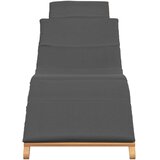  Suncobran za vrt Smeđa 198 x 55 x 58,5 cm Čvrsto teak drvo | Eponuda.ba