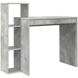 vidaXL Pisalna miza Betonsko siva | Shoptok.si