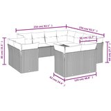  11-dijelni set vrtnih sofa od poliratana s jastucima bež | shoptok.hr