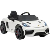  Licencirani Porsche 718 Spyder RS dječji automobil na akumulator s MP4 zaslonom, bijeli | shoptok.hr