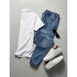 Sinsay Slim jogger traperice s efektom pranja Slike