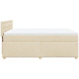  Krevet s oprugama i madracem krem 160x200 cm od tkanine | shoptok.hr