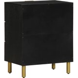  Noćni ormarić crni 50x33x62 cm od konstruiranog drva | Eponuda.com