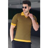Madmext Mustard Polo Men's T-Shirt 5077 Cene