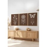 WALLXPERT Huhu513 - Višenamenska dekorativna slika u okviru (3 dela) - 50 x 35 cm | Eponuda.com