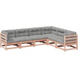  The Living Store Vrtna sedežna garnitura 6-delna z blazinami trden les douglas - Vrtna Sedežna Garnitura, (21461933) | Shoptok.si