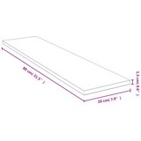  Zidna polica 80 x 20 x 1,5 cm od bambusa | shoptok.hr