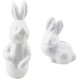  Set zum Bemalen von Styropordekorationen, 4 Hasen, Pinsel | shoptok.hr