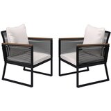 Bessagi Garden Set Vrtnih Stolov Toni, 2 Kos, Krem | Shoptok.si