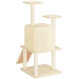  Penjalica za mačke sa stupovima za grebanje krem 110 cm | shoptok.hr