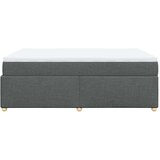 vidaXL Box spring postelja z vzmetnico temno siva 160x200 cm blago | Shoptok.si