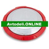 Fiat Emblem, Pokrov platišča ABARTH 500 PUNTO krom, rdeč | Shoptok.si