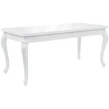  Blagovaonski stol visokog sjaja bijeli 179 x 89 x 81 cm | shoptok.hr