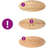 vidaXL Mizna plošča 140x60x4 cm trdna hrastovina ovalna | Shoptok.si