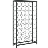  Za vino za 45 boca crni 54 x 18 x 100 cm kovano željezo | shoptok.hr