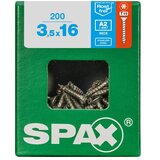 SPAX T-Star plus Vijak z vgrezno glavo (Ø x Do: 3,5 x 16 mm, Nerjavno jeklo, 200 kos, Celotni navoj) | Shoptok.si