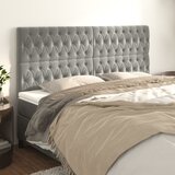 vidaXL Uzglavlje 4 kom svjetlosivi 90x7x78/88 cm baršunasti Cijene