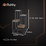  Stalak za cvijeće na 4 razine visine 71 cm RHY | Shoptok.si