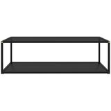 vidaXL stolić za kavu crni 120 x 60 x 35 cm od kaljenog stakla | shoptok.hr