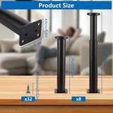 SHUESS 8x nastavljiva kovinska pohištvena noga 25–42cm | Shoptok.si