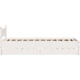 vidaXL Okvir kreveta s ladicama bijeli 90 x 200 cm borovina | shoptok.hr