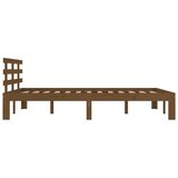  Posteljni okvir medeno rjav iz trdnega lesa 200x200 cm, (20647300) | Shoptok.si