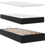  Otomanski okvir kreveta s madracem crni 90x200 cm umjetna koža | shoptok.hr