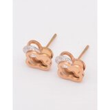Fenzy elegantni uhani z okrasnim diamantom, Art510, rose gold | Shoptok.si