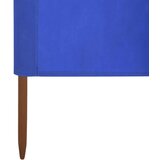  Vjetrobran s 9 panela od tkanine 1200 x 160 cm azurno plavi | shoptok.hr