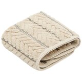 Kave Home Bež frotirna bombažna brisača 30x50 cm Rune – u